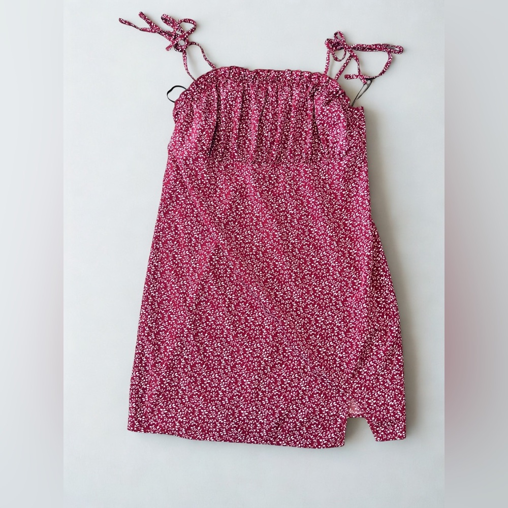 SHEIN Red Sleeveless Spaghetti Strap Sundress